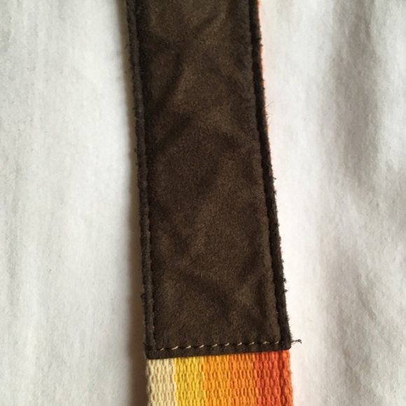 DSLR Camera Shoulder Strap Sunset Pattern Orange - Picture 3 of 8